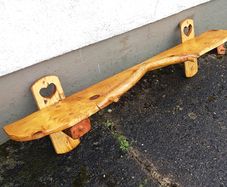 Rustic driftwood floating mantle / shelf