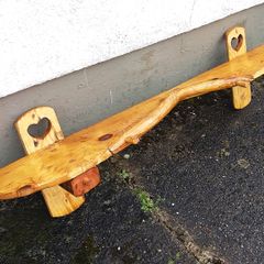Rustic driftwood floating mantle / shelf