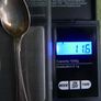 Antique Tea Strainer, Silver plated Spoon Image 9