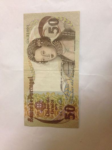 Full set of Portuguese notes from 1970s
