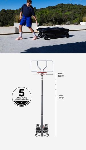 Basketball Net - Adjustable up to full height