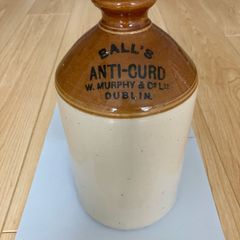 Ball's Anti-Curd Stoneware Flagon