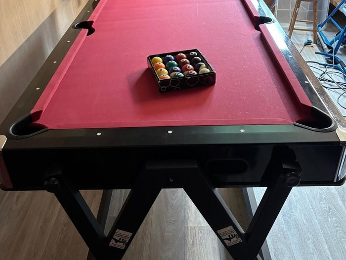 Pool and air hockey table (flips over)