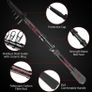 Fishing Rod and Reel Combos, Unique Design With X-Warping Painting, Carbon Fiber Telescopic Fishing Rod with Reel Combo Kit with Tackle Box, Best gift for Fishing Beginner and Angler (FREE POSTAGE) Image 6