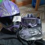 Youth Motorcross dirt bike  helmet and body Armor Image 3