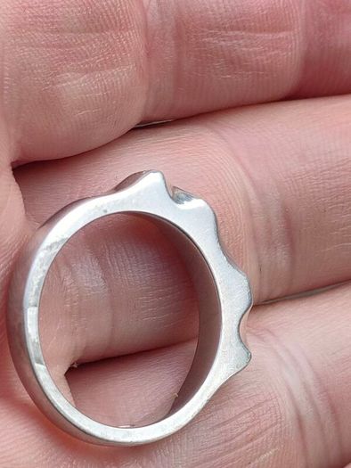 Modernist Serpent Irish Sterling Silver Ring