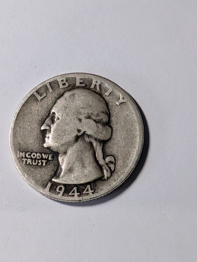 USA silver Quarter 1944