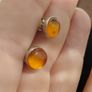 Silver 925 amber earrings. Image 3