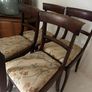 Set of Regency Style Mahogany Bar Back Dining Chairs Image 4