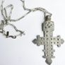 Vintage Large Coptic Cross Pendant, Replica Portland Art Museum Silver Plated (Cross length 3,5") Image 9