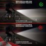 NIGHT PROVISION BX-300 USB Rechargeable LED Bike Light Set Front and Back Cycling Safety Lights Best Headlight with New DUO-120 USB Tail Light for Adults Kids Men Women (FREE POSTAGE) Image 4
