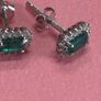 Emerald and Diamond Earrings Image 3