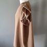 Shein brown blouse w/white trim, Size 2XL / UK20, Brand new Image 3