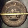 2 Vintage Egyptian Brass Wall Plates Image 3