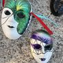 Decorative Venetian Style Wall Mask Collection Job Lot of 8 Pre-Owned Display Masks Image 2