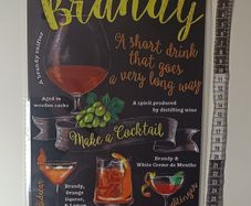 Brandy Tin Metal sign