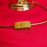 Vintage brass  etched glass table lamp 1970s/80s, Image 8