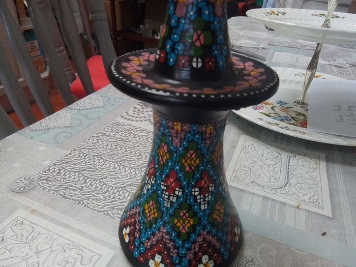 Vintage Hand Painted Candle Holder