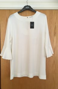 NEXT Fluted Sleeve Blouse Top 20 New