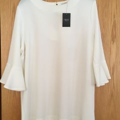 NEXT Fluted Sleeve Blouse Top 20 New
