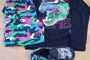 Next Gaming Pyjamas Age 10 yrs &amp; Matching Slippers Uk 3