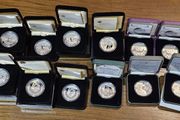 Ireland Silver Proof Coins Swan Yeats Hamilton McCormack Gaisce Presidents Award Becket