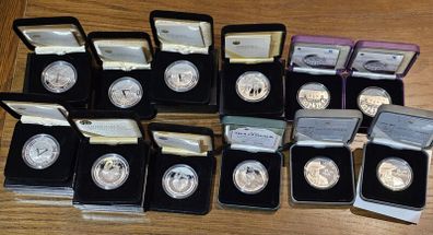 Ireland Silver Proof Coins Swan Yeats Hamilton McCormack Gaisce Presidents Award Becket