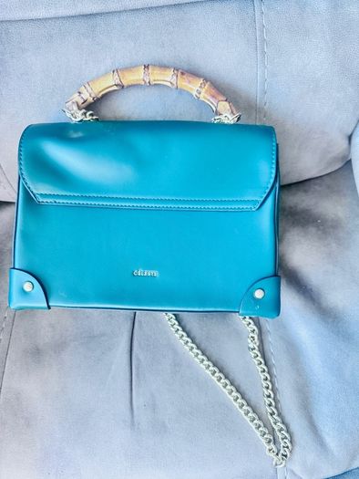 Celeste Padlock Small Bamboo Shoulder Bag