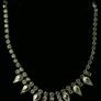 Vintage  Silver Tone Austrian Crystal Diamante Necklace Choker Image 9