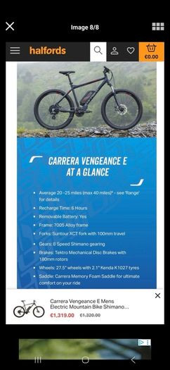 Carrera Vengeance E Electric Mountain Bike