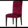 Crushed velvet red large chair covers Image 4