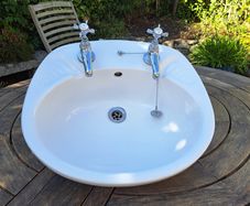 Handbasin with taps