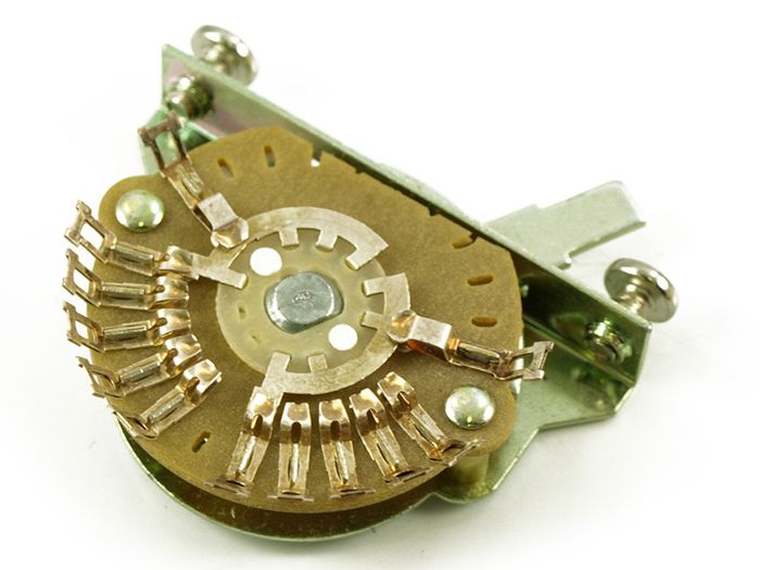 Oak Grigsby 5-Way Lever Switch, Double Pole