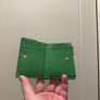Oroton Margot Mini 10 Credit card zip wallet women green vintage Image 3