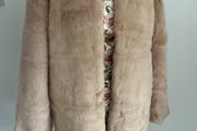 jacket Zara fur jacket size large edge to edge style