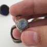 Antique Ring Collection Lot of 15 Brass Stone & Glass Rings Image 8