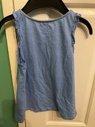 H&M girl's shirt blue unicorn 122 128