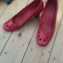 Red Shoes. Mid Heel Image 5