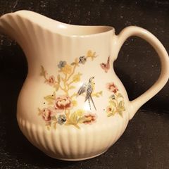 wicklow Vale ceramic milk jug & water possie
