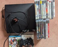Sony PlayStation 3 Slim (CECH-2503B) + Original Controller + 18 Games Bundle