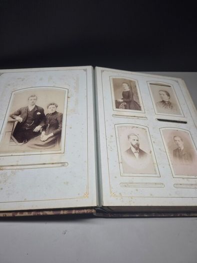 Antique Victorian / Edwardian Photo Album with Original Photographs
