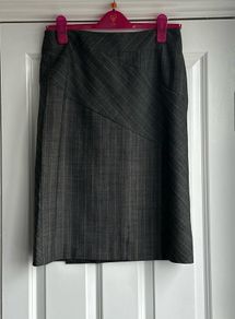 Oasis grey pin striped skirt
