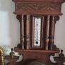 Large wooden, richly carved French barometer Image 7