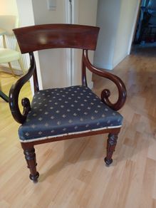 Regency style mahogany dining chair