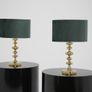 Vintage Pair of Swedish Brass Table Lamps, 1960s. Image 2