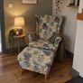 IKEA Strandmon Wingback Armchair and footstool Image 6