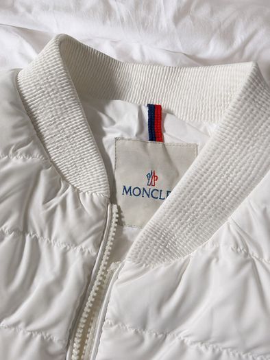 Moncler Womens Zip-front Bomber Jacket - Size 8