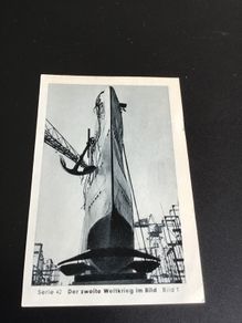 Rare/Genuine WW2 German Cigarette Card - U Boat, in very good condition
