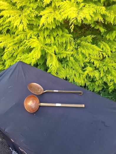 By post only copper laddle and strainer