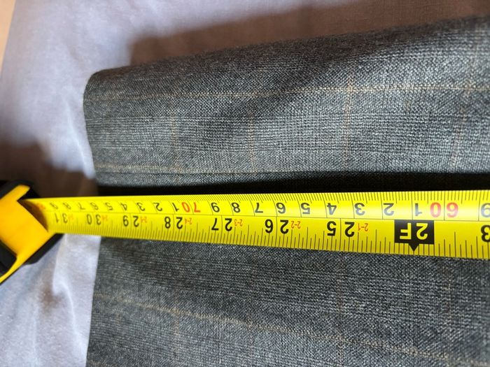 Magee 100% Pure New Wool Men's Plaid Blazer / Suit Jacket Grey (42 Regular)